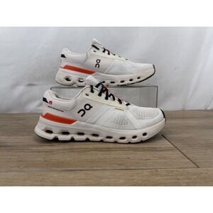 On Running Cloudrunner Womens White Orange Sneakers 46.10212 US 9.5 EU 41